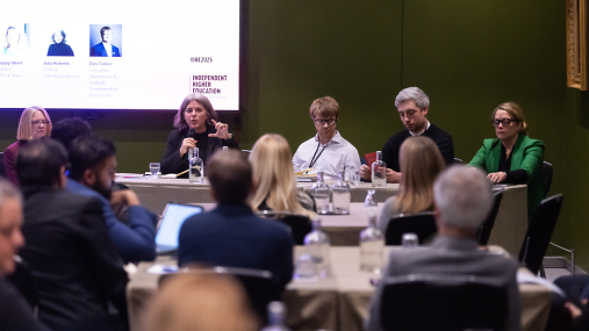 Julia Roberts speaking at the Independent Higher Education Conference